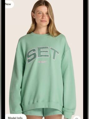 SET Active Mint Green Crewneck Sweatshirt